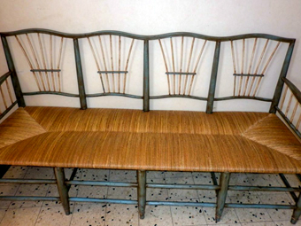 banquette rempaillée